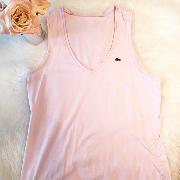 Lacoste Tops - Lacoste light pink sleeveless top sz 40
